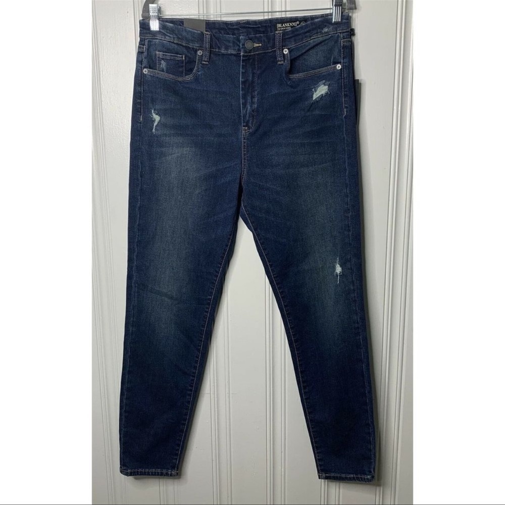 BLANK NYC 32 Distressed High Rise Skinny Jeans NWT